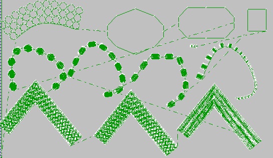 HalfCircleMotifInSatinEffect